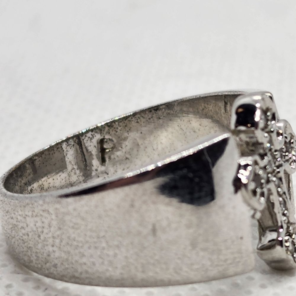 Premier Designs Devotion Silver Tone Crystal Cros… - image 8